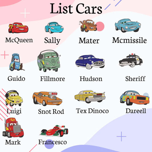 List Cars Movie