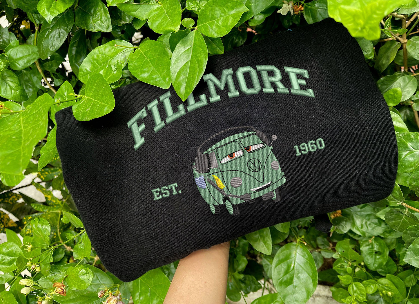 Cars Characters - Fillmore Embroidered Sweatshirt, Gift For Fans Of The Cars Movie