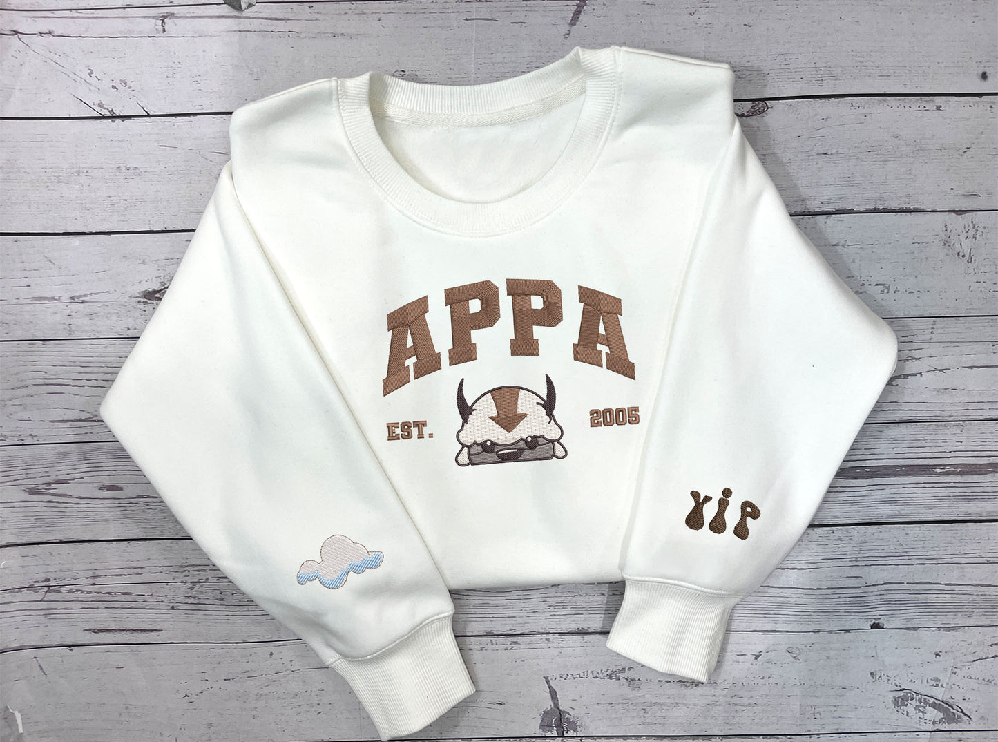 Appa Embroidered Sweatshirt, Avatar: The Last Airbender Shirt, Birthday Gift