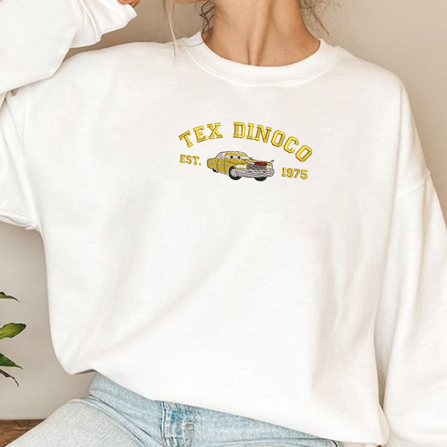 Cars Characters - Tex Dinoco Embroidered Shirt, Gift For Fans Of The Cars Movie