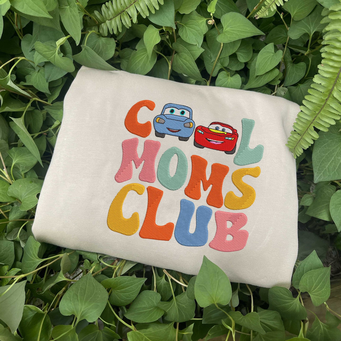 Mcqueen and Sally Embroidered Sweatshirt, Gifts For Dad and Mom Who Love Cars Movie