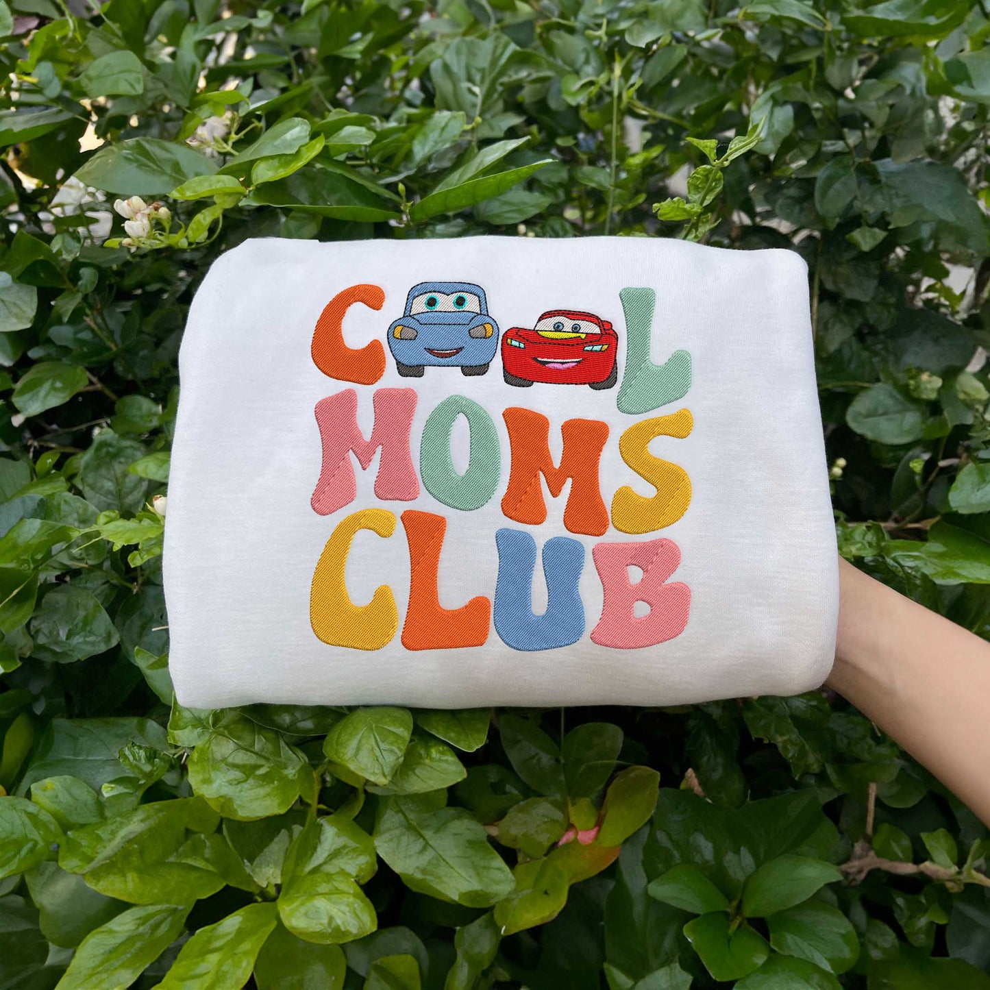 Mcqueen and Sally Embroidered Sweatshirt, Gifts For Dad and Mom Who Love Cars Movie