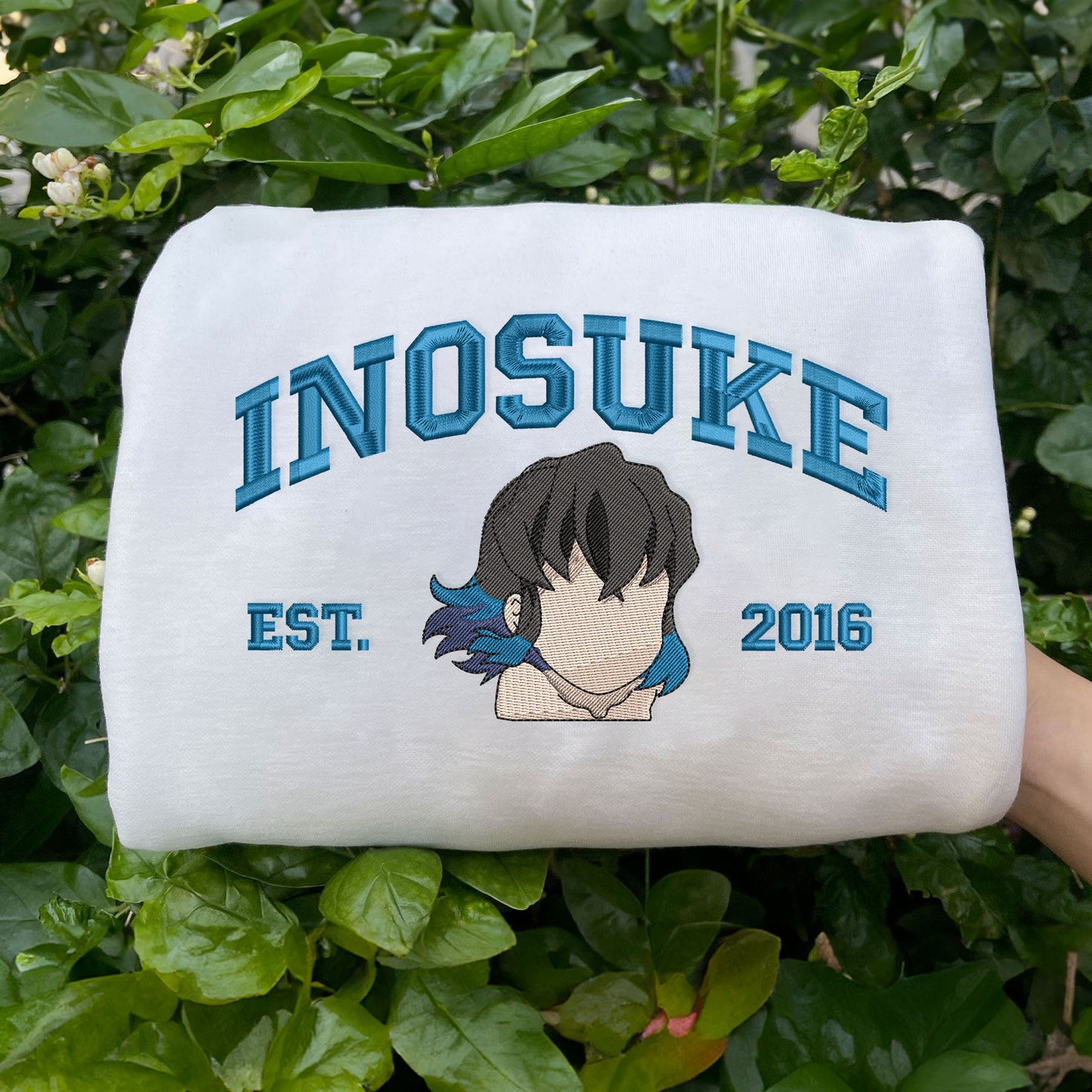 Demon Slayer Embroidered Shirt - Inosuke Shirt, Anime Embroidery Shirt