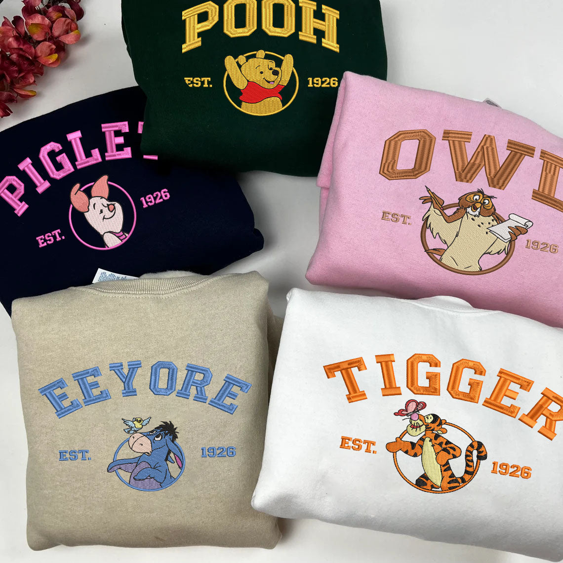 Pooh And Friends Embroidered Shirt, Gifts For Who Love Winnie The Pooh Movie