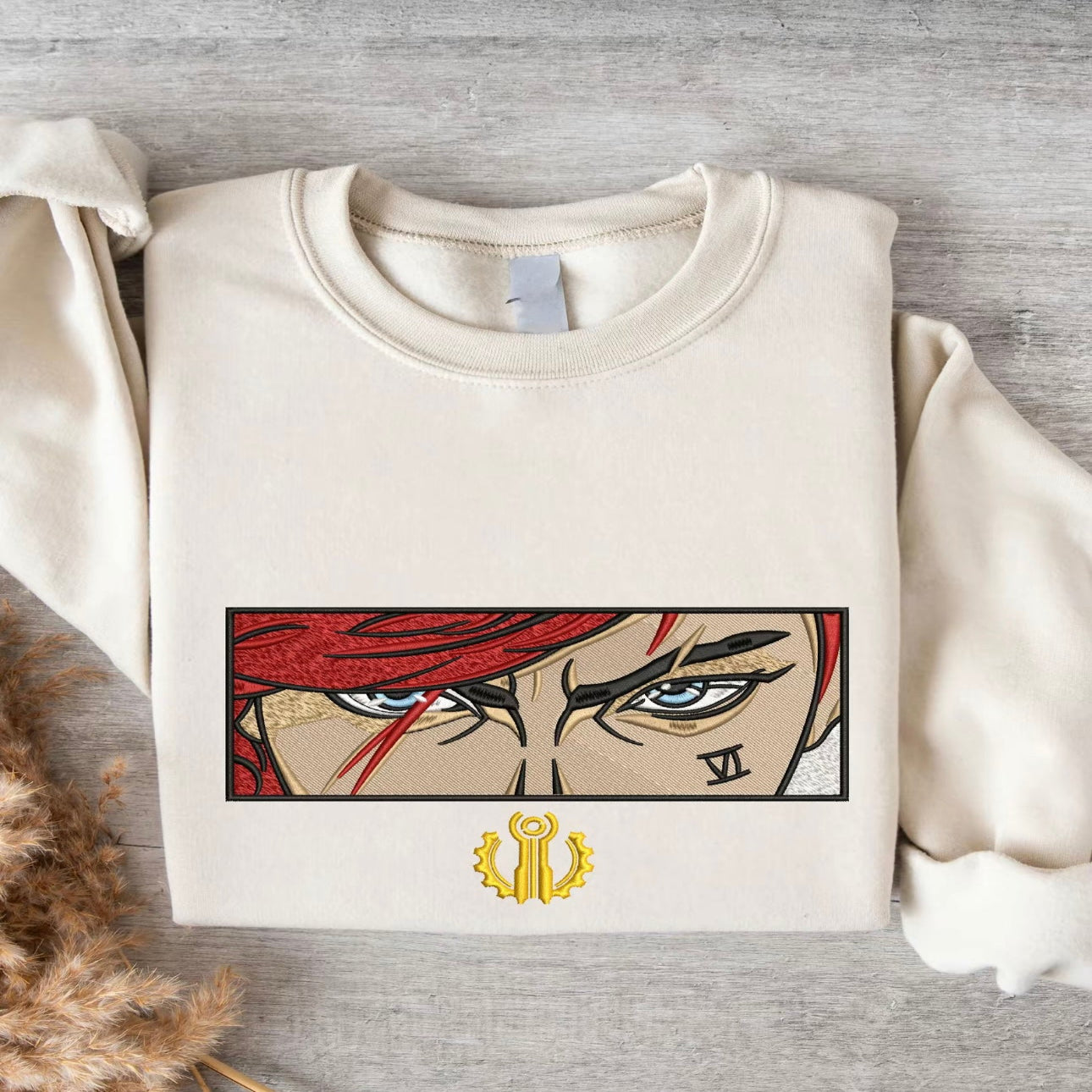 Arcane Embroidered Sweatshirt in White