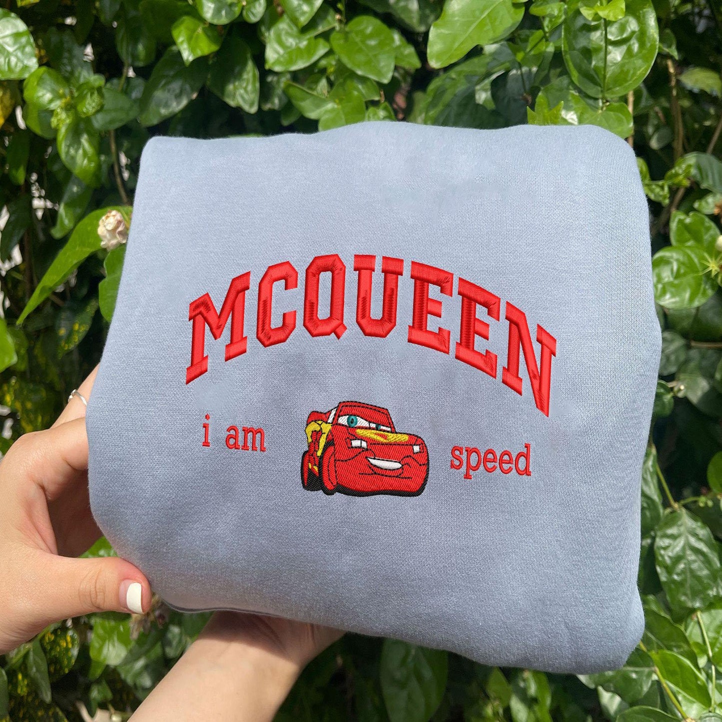 Sweatshirt with Lightning McQueen Embroidery