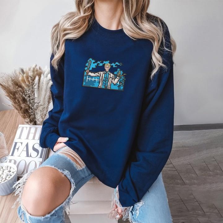 Royal Blue Nanami Embroidered Sweatshirt