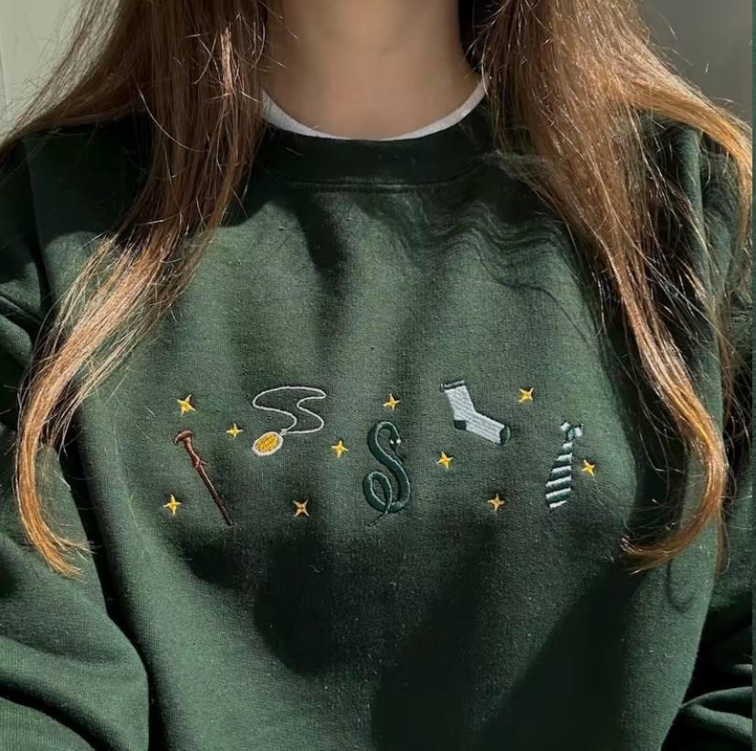 Embroidered Harry Potter Inspired Sweatshirt, Wizarding World Shirt