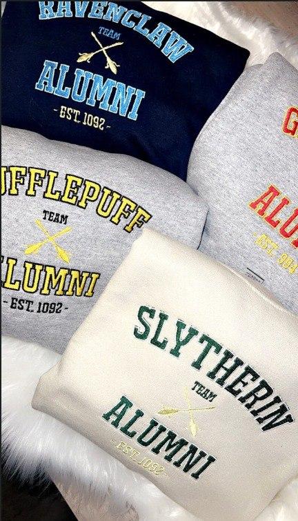 Embroidered Hogwarts Alumni Sweatshirt, Harry Potter Shirt