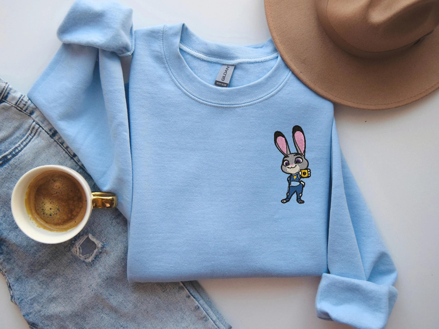 Embroidered Judy & Nick Sweatshirt, Zootopia Duo Shirt