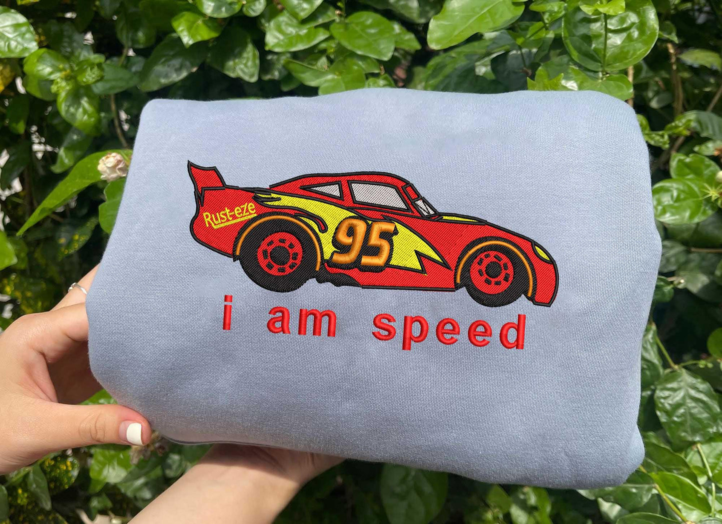 Lightning Mcqueen Embroidered Shirt, Gift For Fans Of The Cars Movie