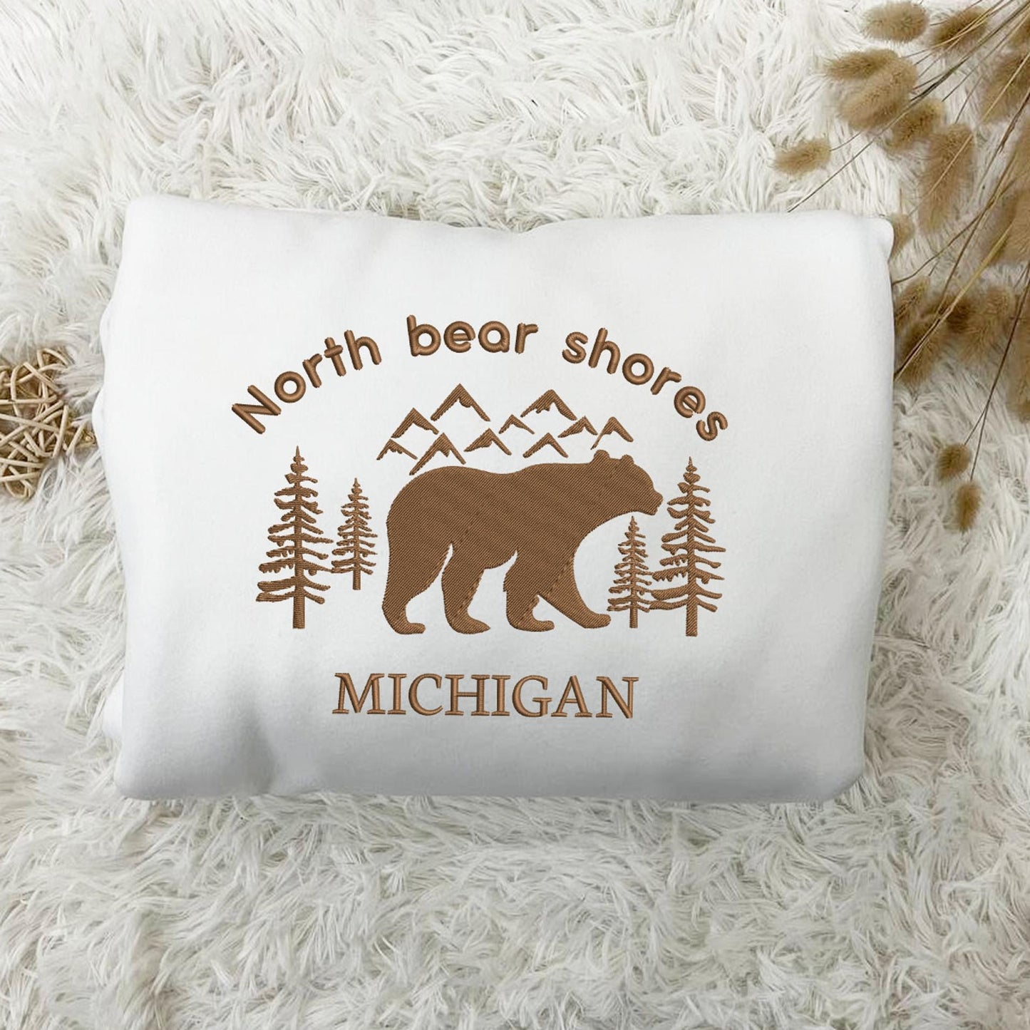 North Bear Shores Michigan Embroidered Shirt