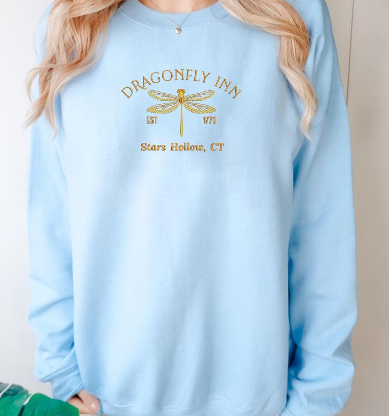 Dragonfly Inn Stars Hollow Embroidered Sweatshirt