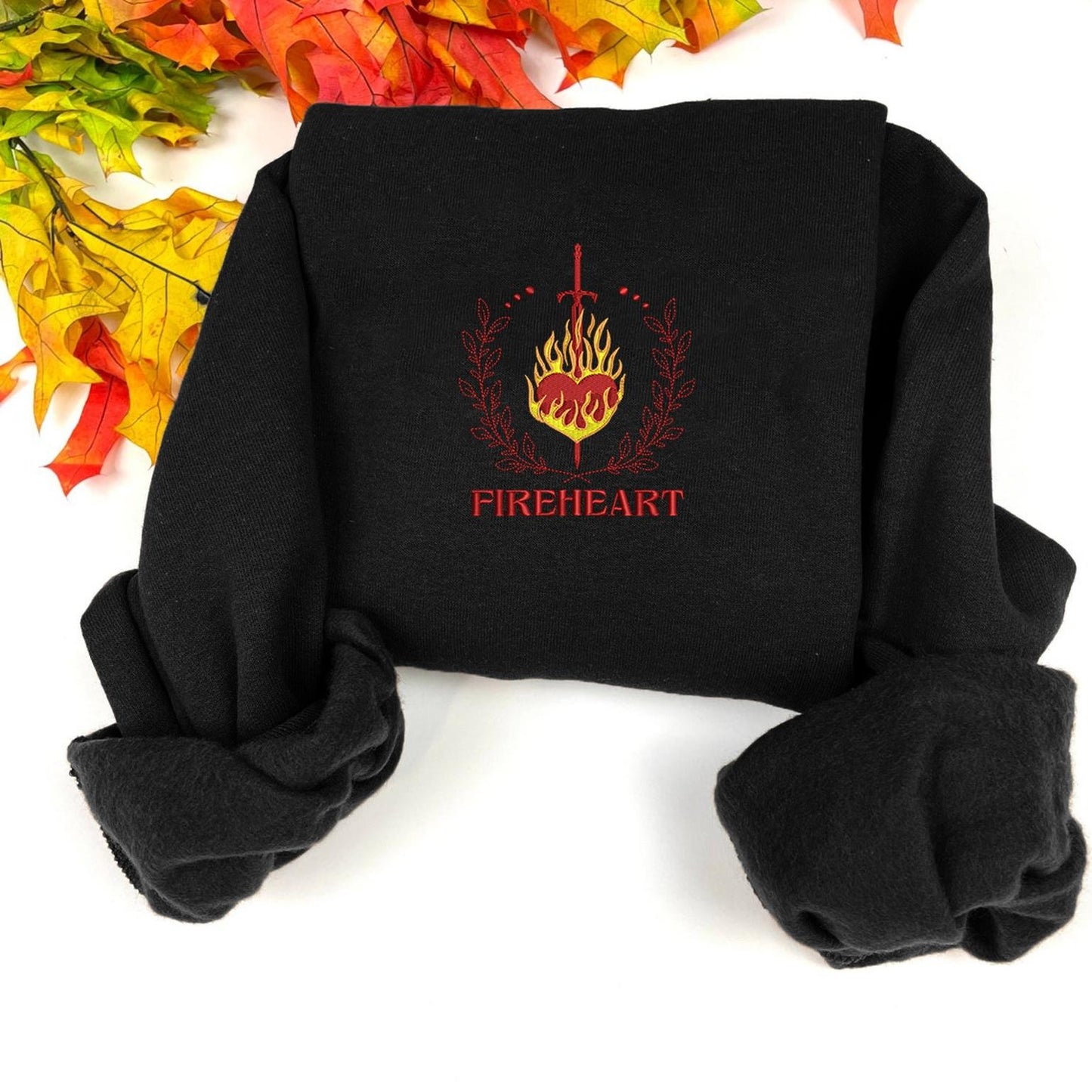 Throne Of Glass Fireheart Embroidered Sweatshirt