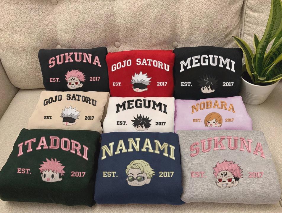 Jujutsu Kaisen Character Embroidered Shirt - Ryomen Sukuna