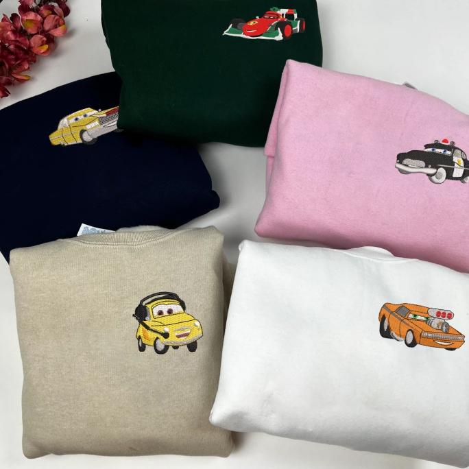 Cars Characters - Guido Embroidered Shirts, Gift For Fans Of The Cars Movie