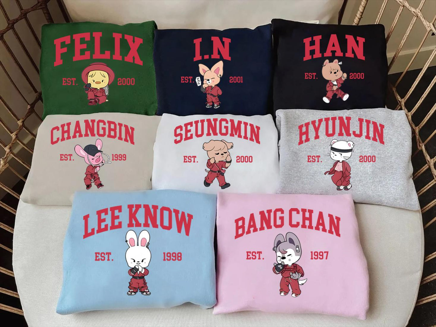 Stray Kids Print Sweatshirt Collection