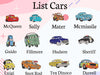 List Cars Movie 
