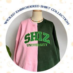 Wicked Embroidered Shirt Collection, Christmas Sweatshirt and Hoodie