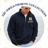 Embroidered Zip Sweatshirts Collection
