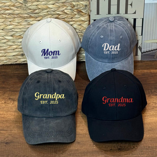 Embroidered Custom Family Hat, Member Family Hat