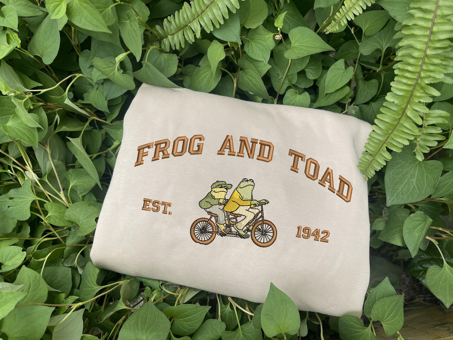 Frog and Toad Embroidered Sweatshirt, Vintage Classic Book Shirt