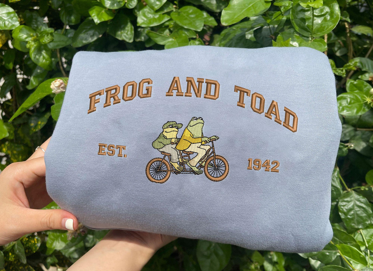 Frog and Toad Embroidered Sweatshirt, Vintage Classic Book Shirt