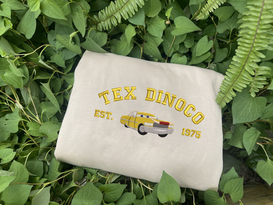 Cars Characters - Tex Dinoco Embroidered Shirt, Gift For Fans Of The Cars Movie