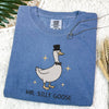 Comfort Colors® Mr. & Mrs Silly Embroidered T-Shirt, Silly Goose Shirt
