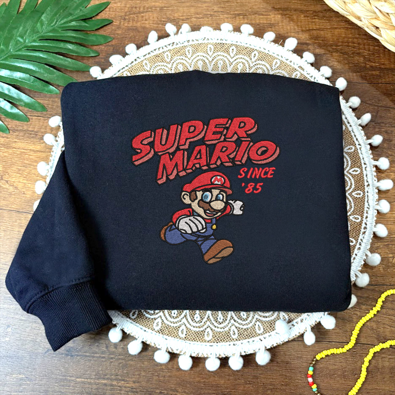 Embroidered Super Mario Sweatshirt, Since' 85 Shirt