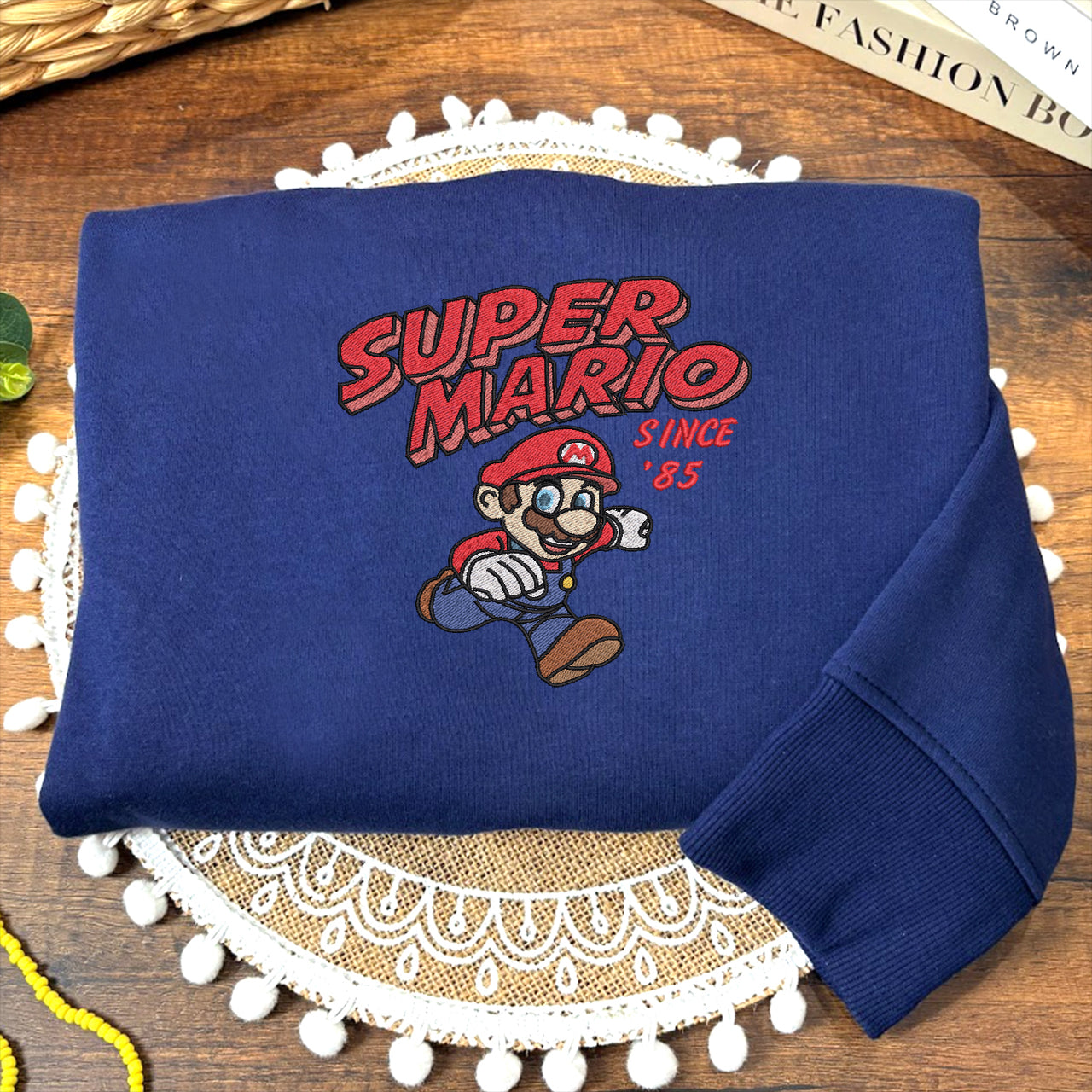 Embroidered Super Mario Sweatshirt, Since' 85 Shirt