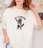 Embroidered Red, White & Feral Raccoon Comfort Color T-Shirt, Funny 4th of July Shirt