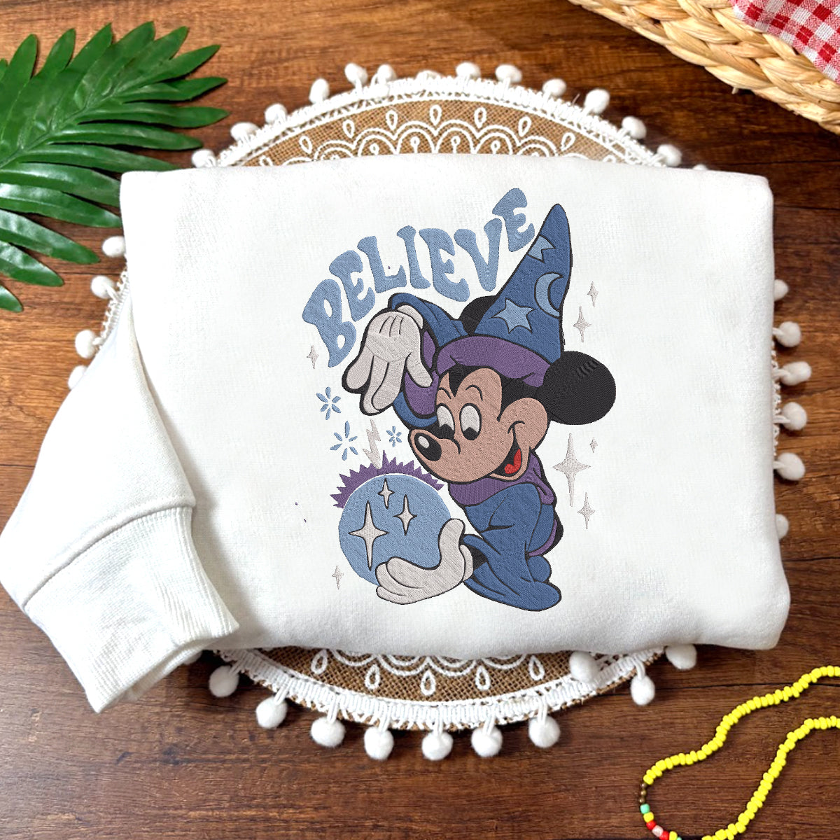 Embroidered Magical Mickey Mouse Sweatshirt, Believe in Magic Shirt