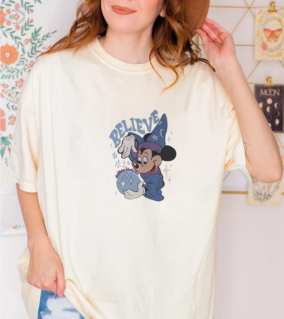 Embroidered Magical Mickey Mouse Sweatshirt, Believe in Magic Shirt