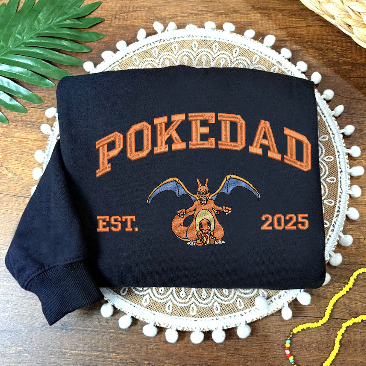 Embroidered PokeDad Sweatshirt, Pokemon Characters Shirt