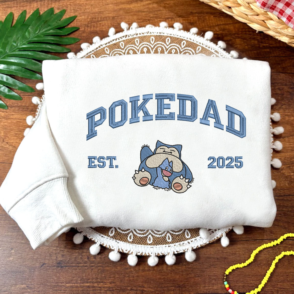 Embroidered PokeDad Sweatshirt, Pokemon Characters Shirt