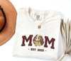 Embroidered Mom & Dad Comfort Color T-Shirt, Personalized Family Shirt