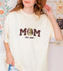 Embroidered Mom & Dad Comfort Color T-Shirt, Personalized Family Shirt