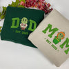 Embroidered Dad & Mom Sweatshirt, Matching Shrek & Fiona Shirt