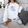 Embroidered God Bless the U.S.A. Sweatshirt, Patriotic Shirt for Independence Day