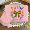 Embroidered Pride Social Club Sweatshirt, Rainbow Bow Sweatshirt