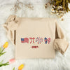 Embroidered Patriotic Celebration Sweatshirt, Sweatshirt for Independence Day