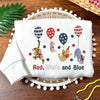 Embroidered Winnie the Pooh Patriotic Sweatshirt, Shirt for Independence Day