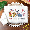 Embroidered Winnie the Pooh Patriotic Sweatshirt, Independence Day Outfit