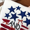 Embroidered Independence Stars & Bow Sweatshirt, Sweatshirt for Independence Day