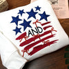 Embroidered Independence Stars & Bow Sweatshirt, Sweatshirt for Independence Day