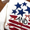 Embroidered Independence Stars & Bow Sweatshirt, Sweatshirt for Independence Day