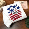 Embroidered Independence Stars & Bow Sweatshirt, Sweatshirt for Independence Day