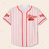Cars McQueen Embroidered Baseball Jersey, Custom Name Baseball Jersey, Gift For Baseball Lovers