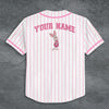 Pooh and Friends Embroidered Baseball Jersey, Custom Name Baseball Jersey, Gift For Baseball Lovers